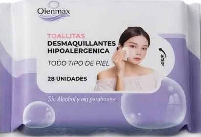 OLENMAX TOALLA HÚMEDA DESMAQUILLANTE 28 UN1