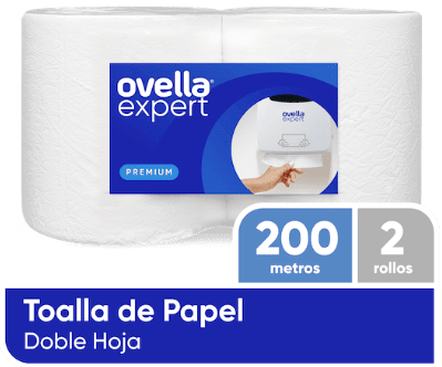 OVELLA TOALLA PAPEL 200 MT D/HOJA 2 ROLLOS1
