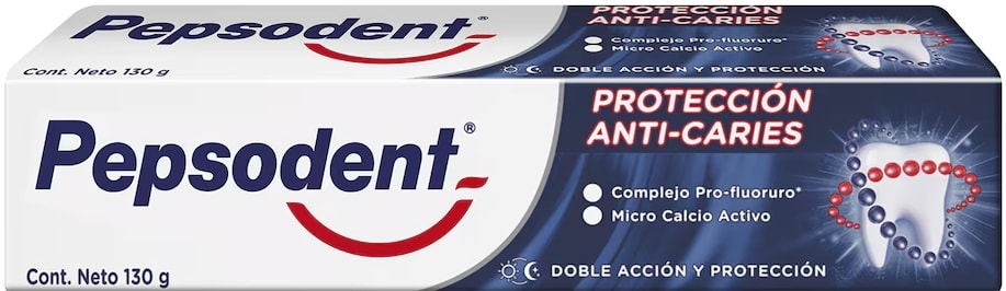 PEPSODENT PASTA DENTAL 130 GR PROTECCIÓN ANTI-CARIES1