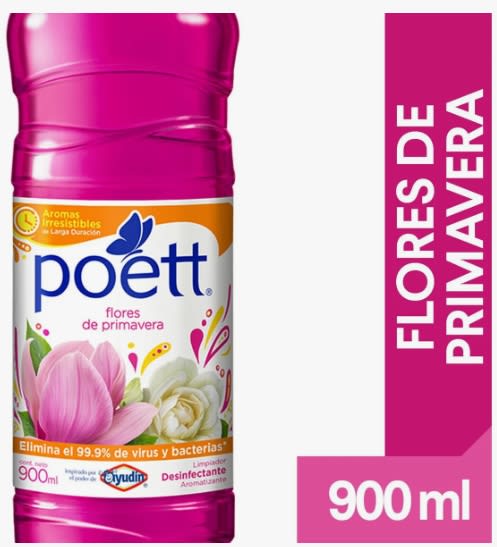 POETT LIMPIAPISOS 900 ML FLOR DE PRIMAVERA1