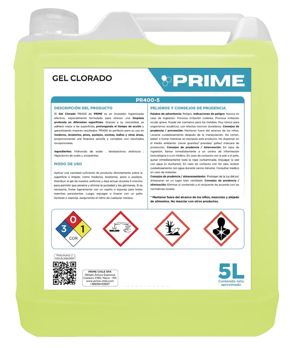 PRIME CLORO GEL 5 LT1