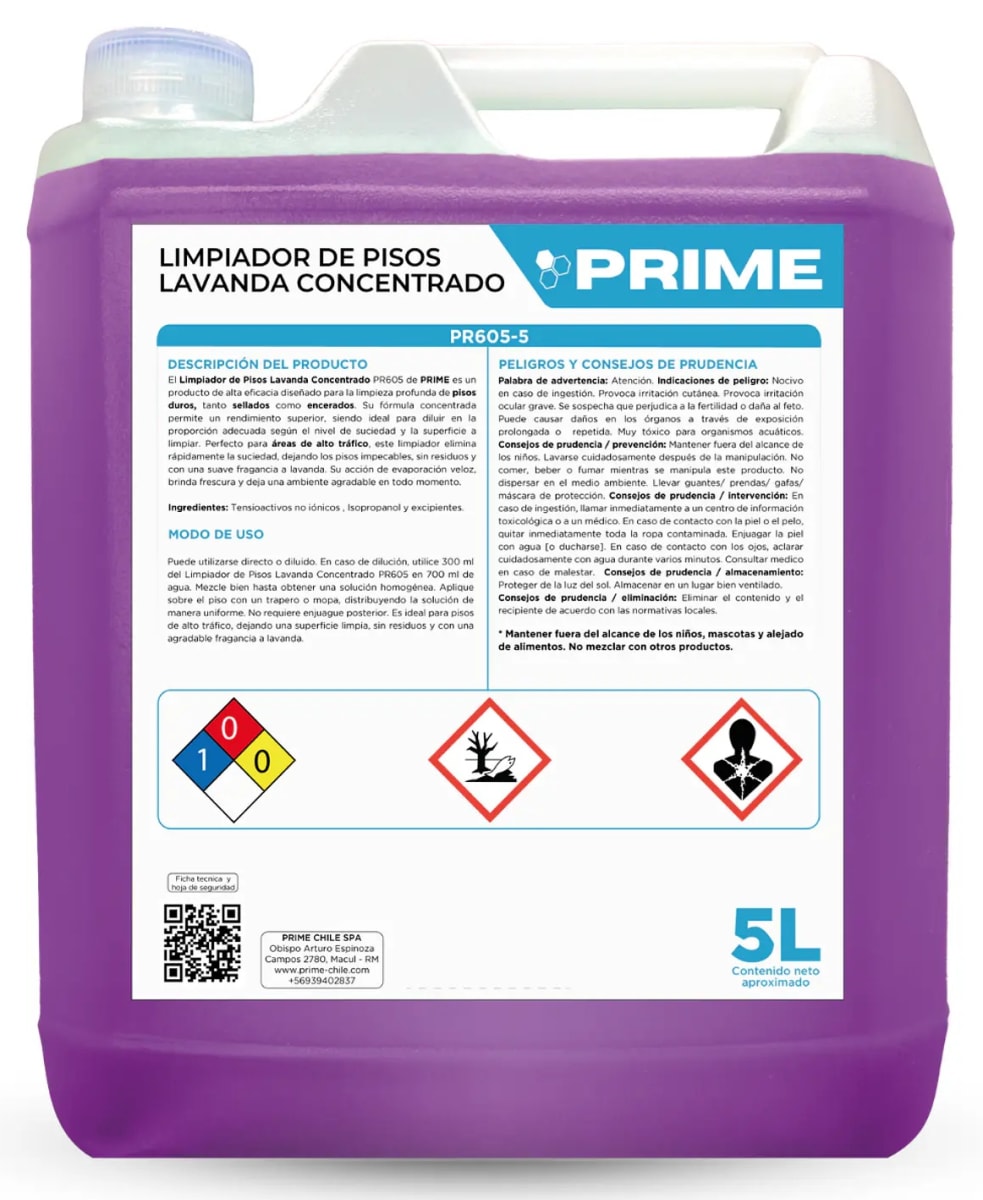 PRIME LIMPIAPISO CONCENTRADO 5 LT LAVANDA1