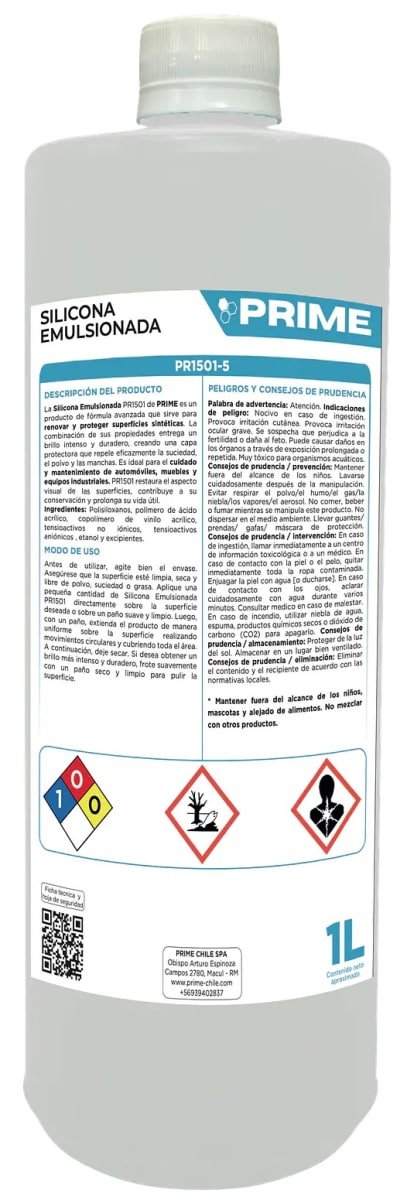 PRIME SILICONA EMULSIONADA 1 LT1