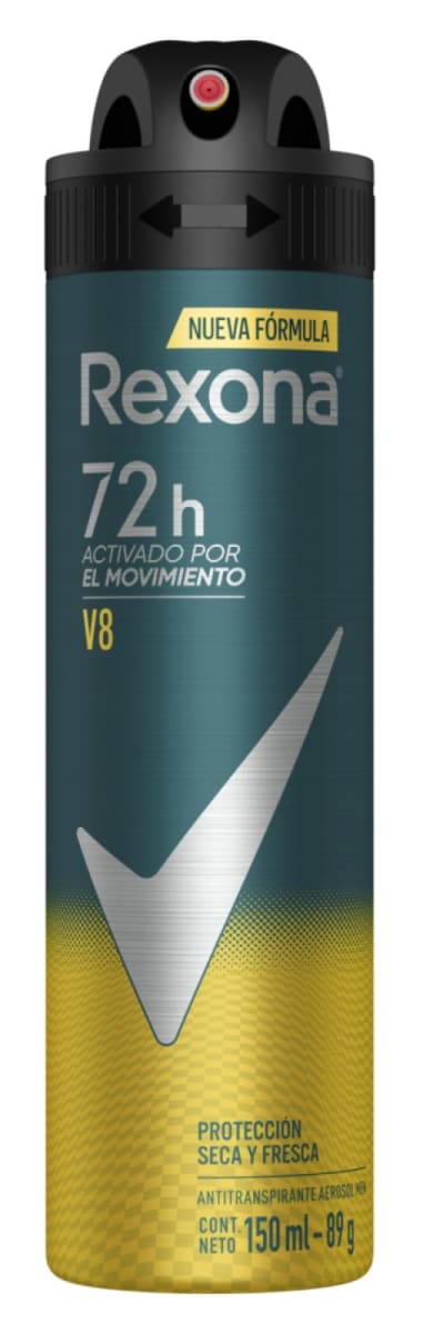 REXONA DESODORANTE SPRAY 150 ML V8 MEN 72 H1