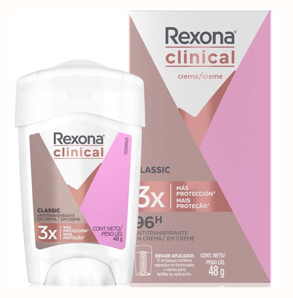 REXONA CLINICAL DESODORANTE BARRA 48 GR CLASSIC1