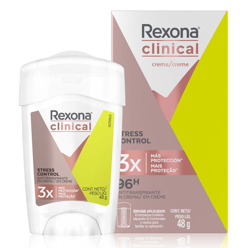 REXONA CLINICAL DESODORANTE BARRA 48 GR STRESS CONTROL1