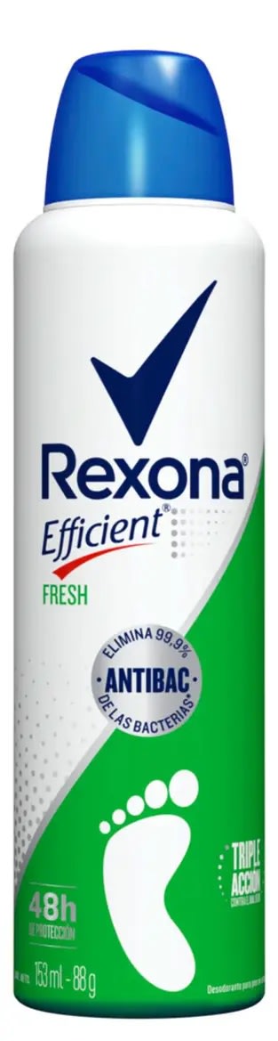 REXONA EFFICIENT TALCO SPRAY ANTIBACTERIAL 153 ML FRESH1