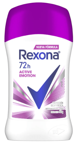 REXONA DESODORANTE BARRA 50 GR ACTIVE EMOTION 72 H MUJER1