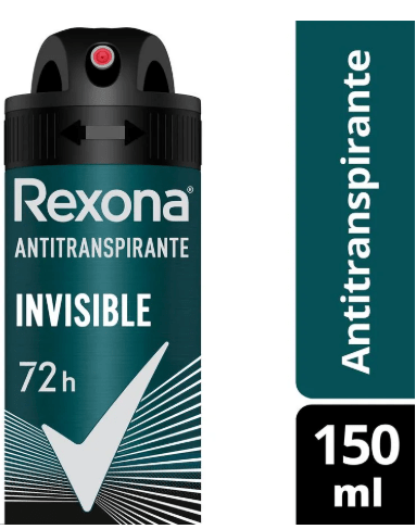 REXONA DESODORANTE SPRAY 150 ML INVISIBLE MEN 72 H1