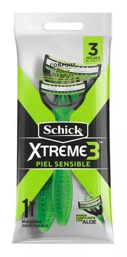 SCHICK 3 HOJAS XTREME PIEL SENSIBLE1