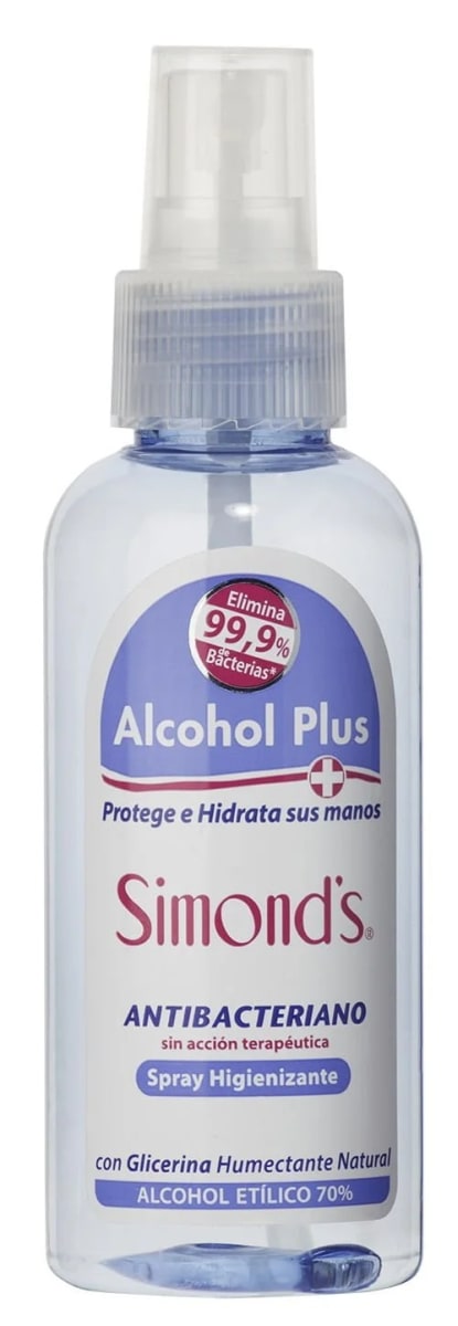 SIMONDS ALCOHOL SPRAY ANTIBACTERIANO 130 ML1