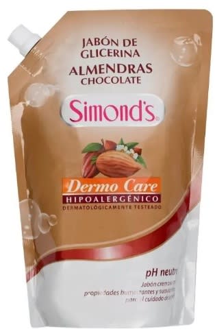 SIMONDS JABÓN LÍQUIDO DOYPACK 750 ML ALMENDRAS CHOCOLATE1
