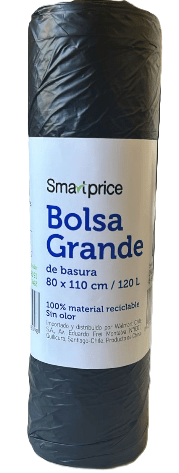 SMART PRICE BOLSA BASURA GRANDE 80X110 CM 10 UN1