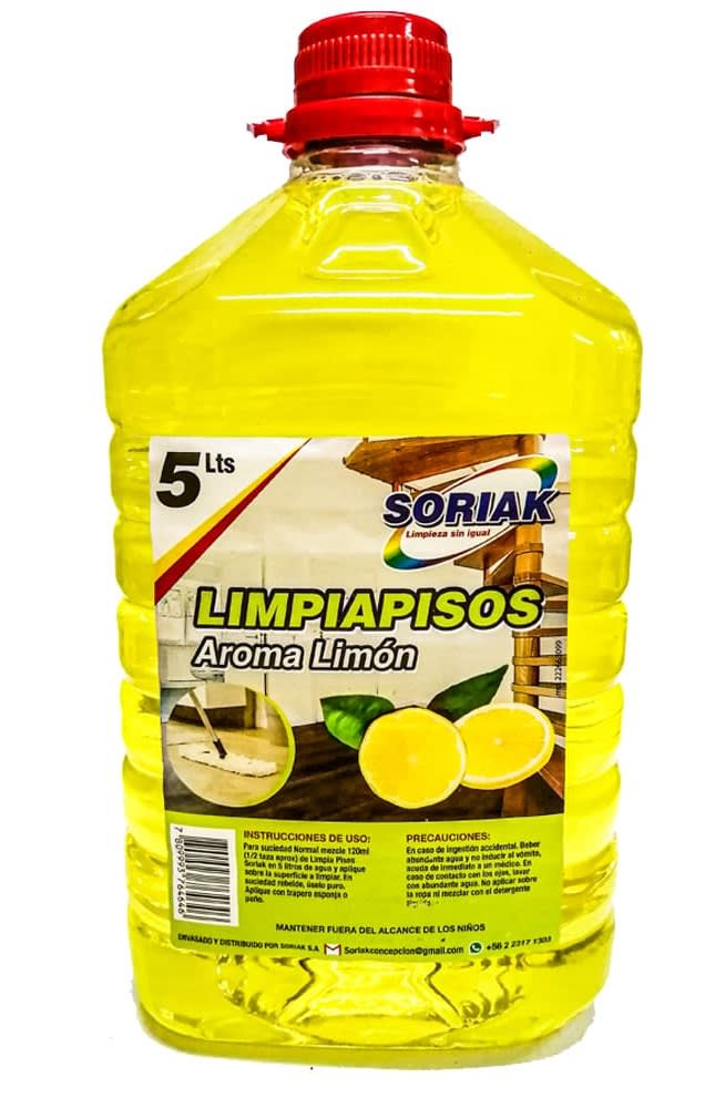 SORIAK LIMPIAPISOS 5 LTS LIMÓN1