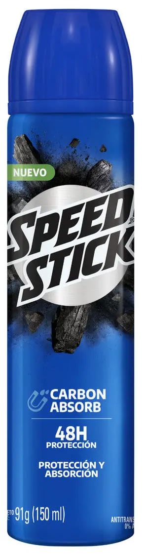 SPEED STICK DESODORANTE SPRAY 150 ML CARBÓN1