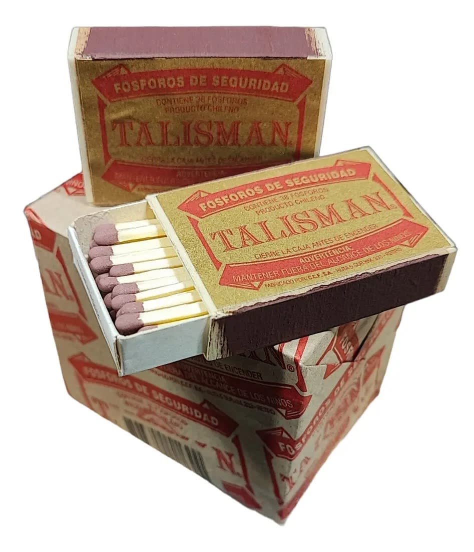 TALISMAN FÓSFORO 10 CAJITAS 38 UN CADA UNA APROX.2