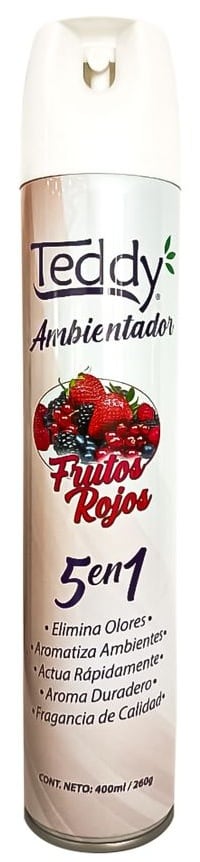 TEDDY DESODORANTE SPRAY 400 ML FRUTOS ROJOS1