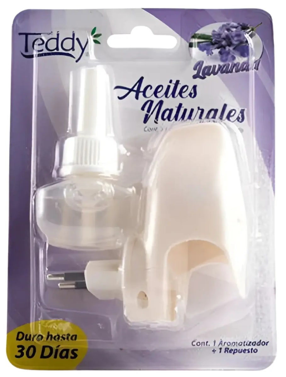 TEDDY DESODORANTE ELÉCTRICO APARATO + REPUESTO 21 ML LAVANDA1