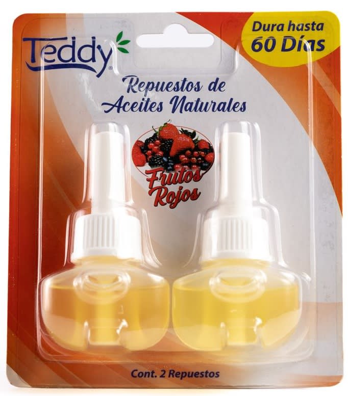 TEDDY DESODORANTE ELÉCTRICO 2 RECARGAS FRUTOS ROJOS1