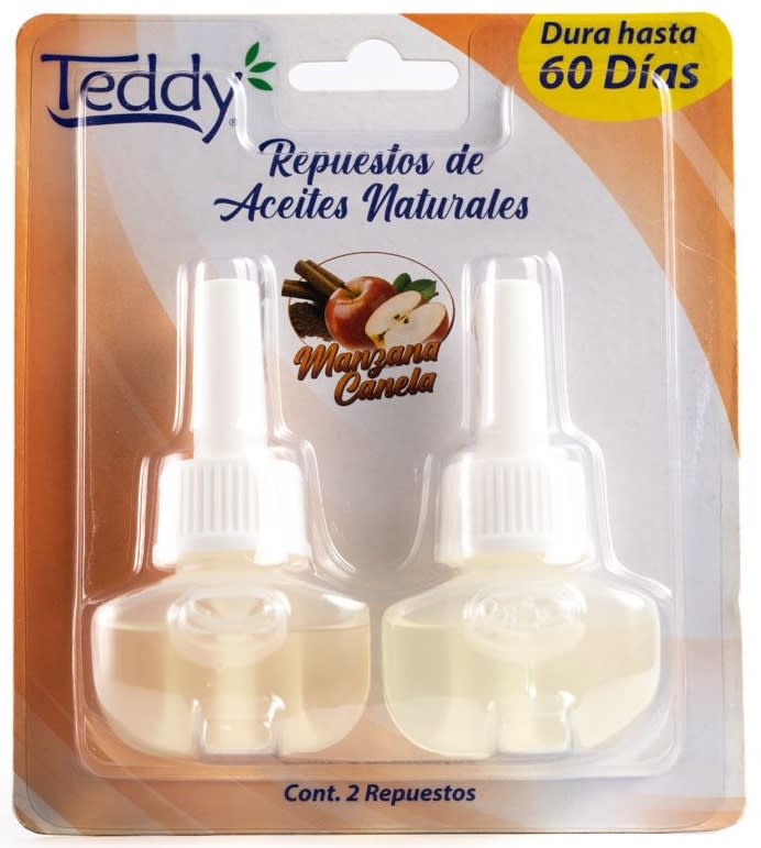TEDDY DESODORANTE ELÉCTRICO 2 RECARGAS MANZANA CANELA1