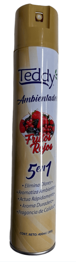 TEDDY DESODORANTE EN SPRAY 400 ML FRUTOS ROJOS1