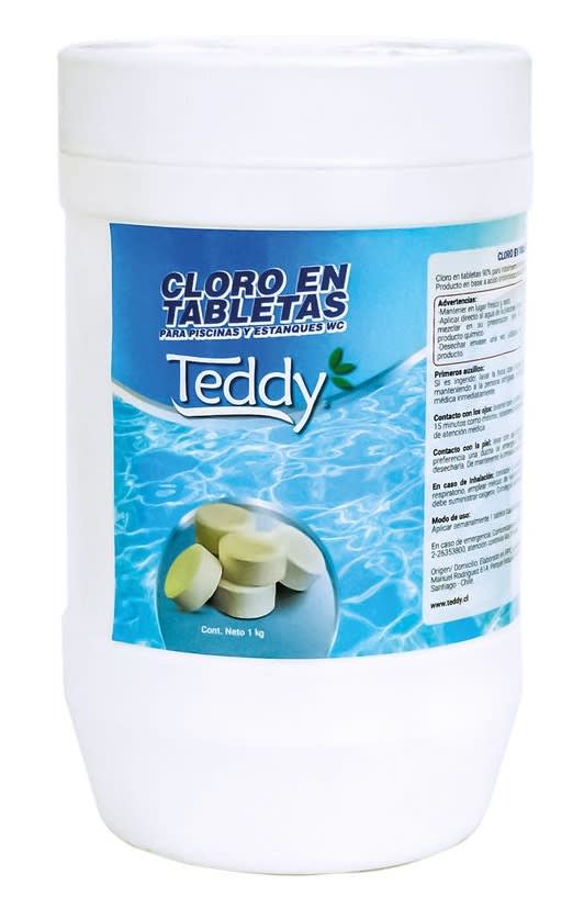 TEDDY POTE PASTIILA CLORO TRIPLE ACCIÓN 1 KG (50 PASTILLAS DE 20 GRS)3