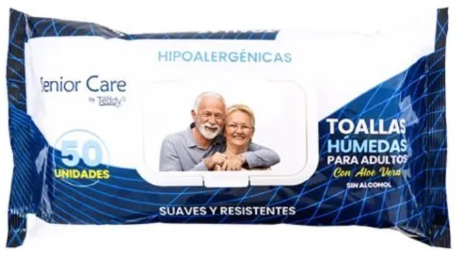 TEDDY TOALLA HÚMEDA ADULTO SENIOR 50 UN HIPOALERGÉNICAS1