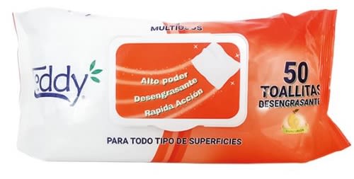 TEDDY TOALLA HÚMEDA DESENGRASANTE 50 UN1