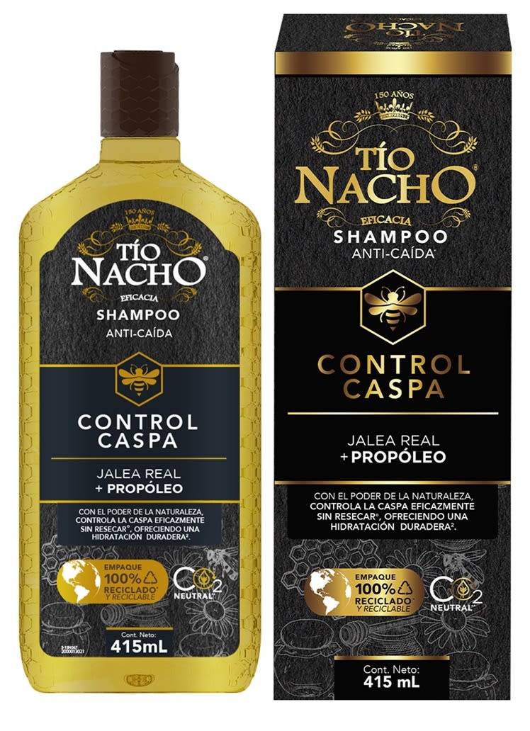 TIO NACHO SHAMPOO CONTROL CASPA Y ANTI-CAÍDA 415 ML JALEA REAL1