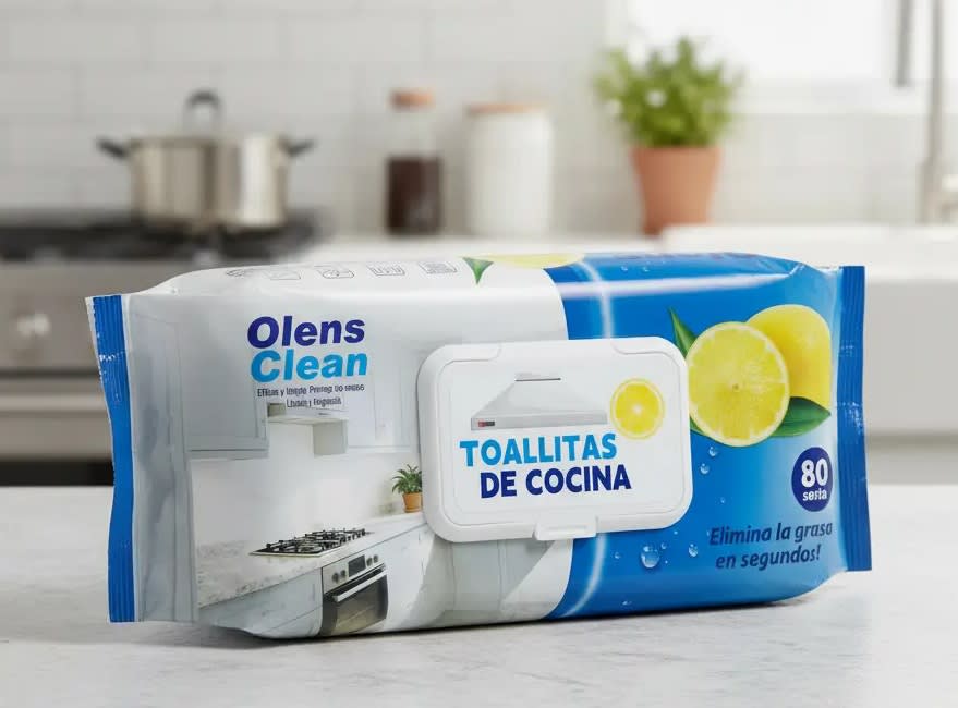 OLENS CLEAN TOALLA HÚMEDA DESENGRASANTE 80 UN CON TAPA2