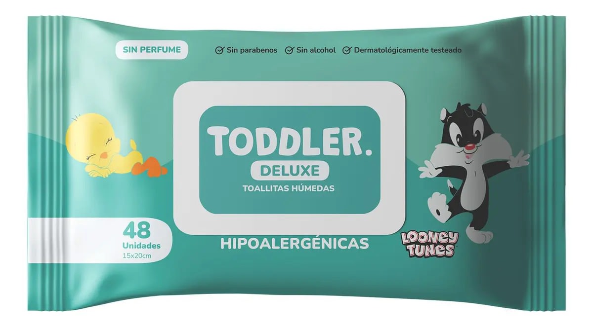TODDLER TOALLA HÚMEDA HIPOALERGÉNICA 48 UN SIN PERFUME1