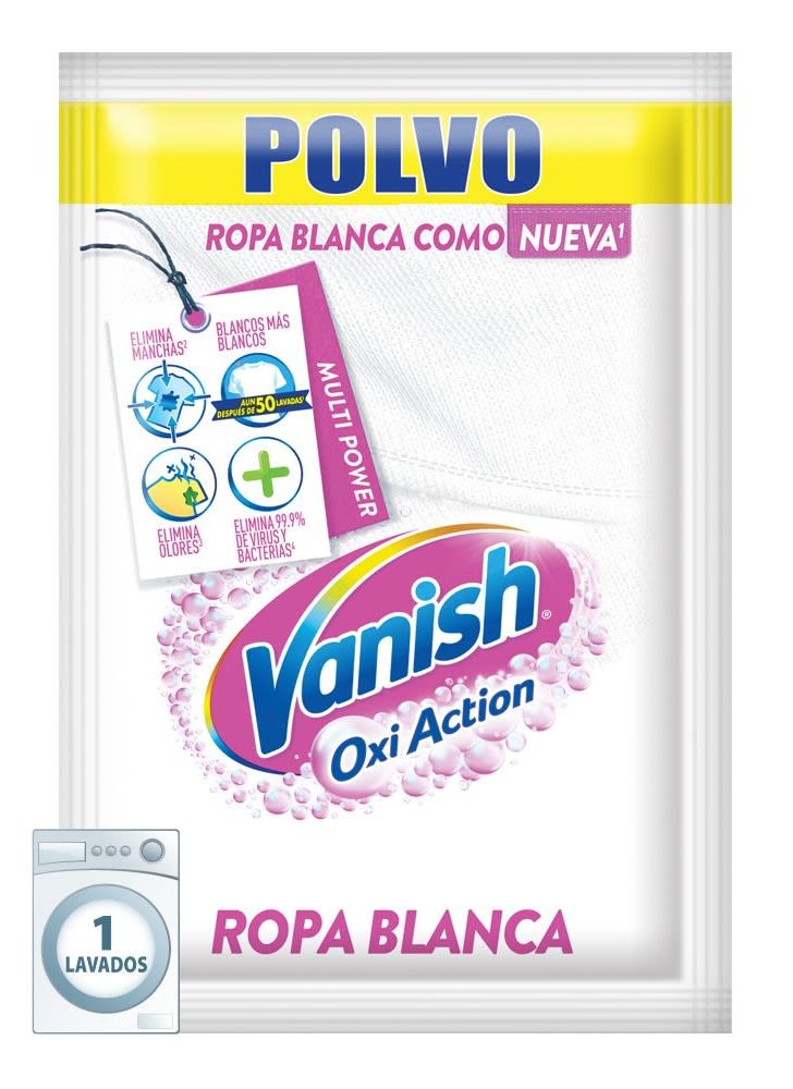 VANISH POLVO QUITAMANCHAS 30 GR ROPA BLANCA1