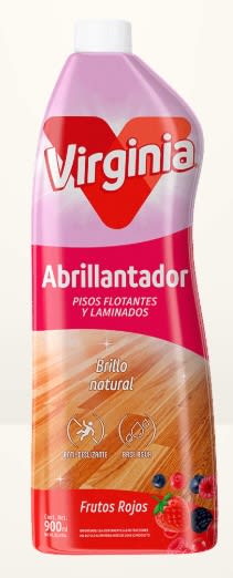 VIRGINIA ABRILLANTADOR PISO FLOTANTE 900 ML FRUTOS ROJOS1