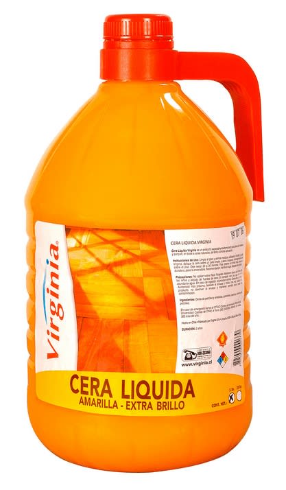 VIRGINIA CERA CREMA PARA PISO MADERA Y PARQUET 5 LT AMARILLA1