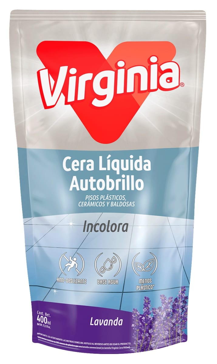 VIRGINIA CERA LÍQUIDA AUTOBRILLO DOYPACK 400 ML INCOLORA1
