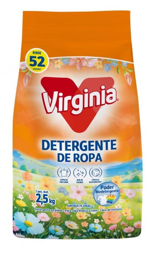 VIRGINIA DETERGENTE EN POLVO 2.5 KG FLORAL1