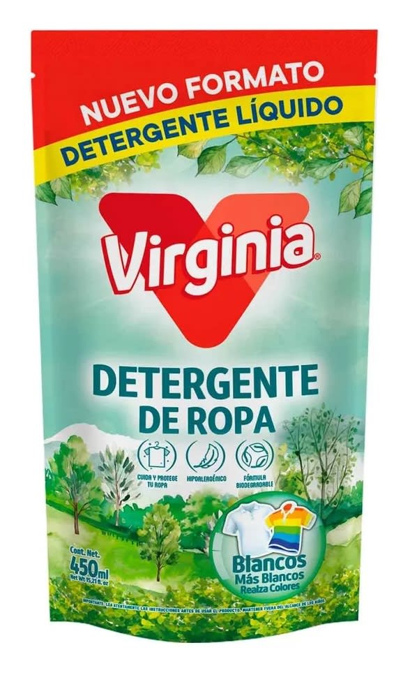 VIRGINIA DETERGENTE LÍQUIDO DOYPACK 450 ML1