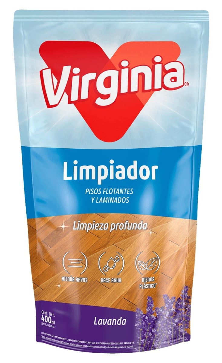 VIRGINIA LIMPIADOR PISO FLOTANTE DOYPACK 400 ML LAVANDA1