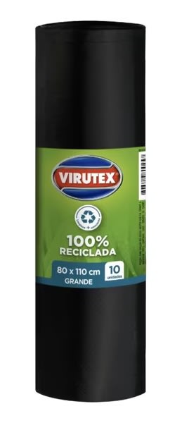 VIRUTEX BOLSA BASURA 80X110 CM 10 UN1