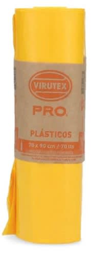 VIRUTEX BOLSA PRO 70X90 CMS 10 UN AMARILLA1