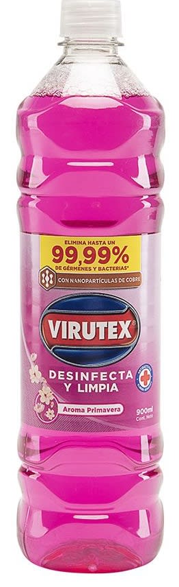 VIRUTEX LIMPIAPISO DESINFECTANTE 900 ML PRIMAVERA1