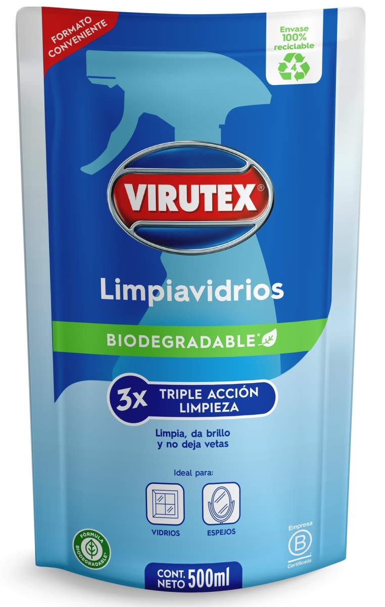 VIRUTEX LIMPIAVIDRIO 500 ML DOYPACK1