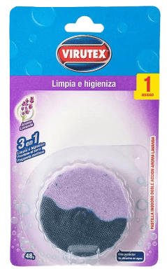 VIRUTEX PASTILLA ESTANQUE HIGIENIZANTE 48 GR LAVANDA1