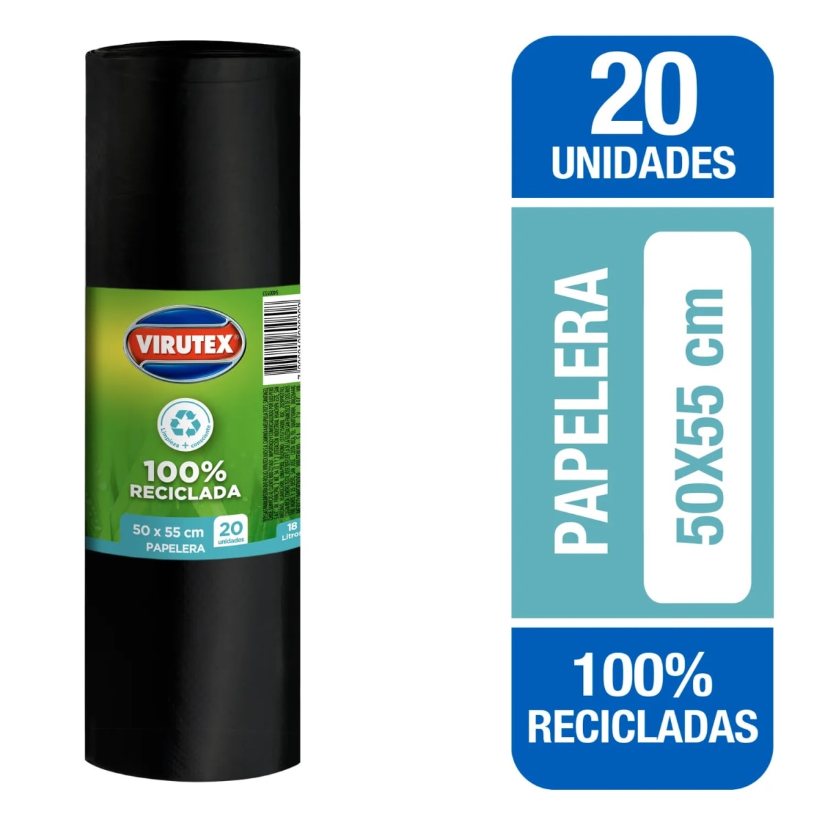 VIRUTEX BOLSA 50X55 CMS ROLLO 20 UN1