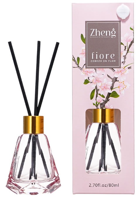 ZHENG DIFUSOR AROMÁTICO 80 ML CEREZO EN FLOR 5 VARILLAS1