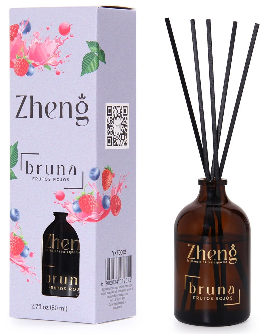 ZHENG DIFUSOR AROMÁTICO 80 ML FRUTOS ROJOS 5 VARILLAS1