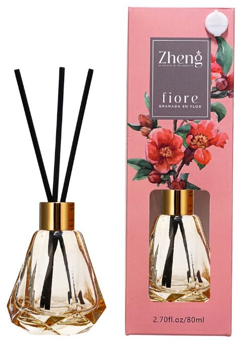 ZHENG DIFUSOR AROMÁTICO 80 ML GRANADA EN FLOR 5 VARILLAS1