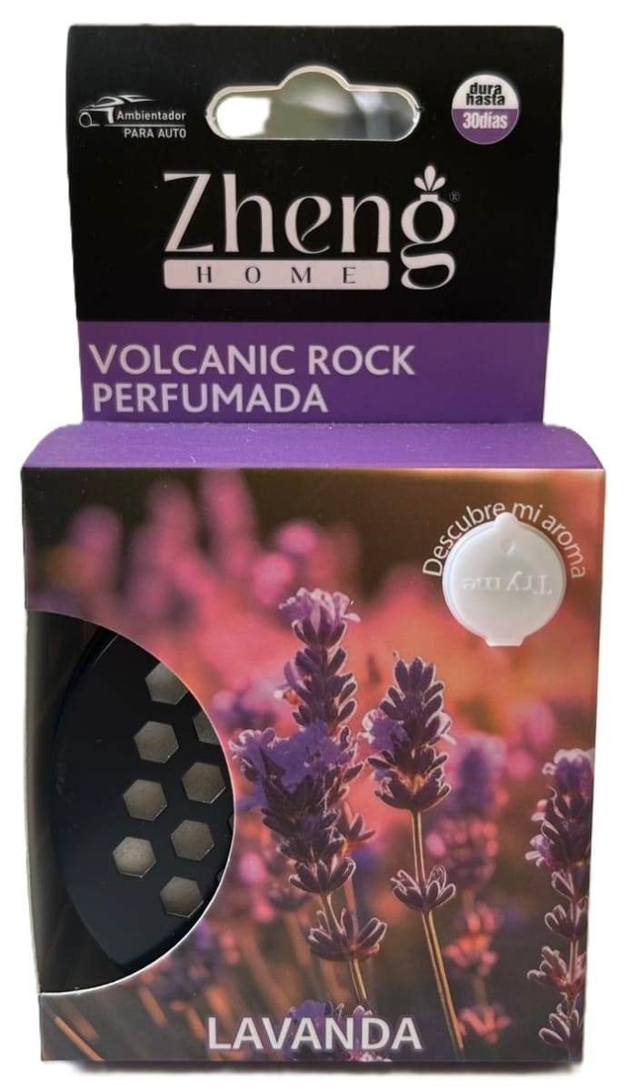 ZHENG ROCA VOLCÁNICA PERFUMADA PARA AUTOMÓVIL AROMA LAVANDA1