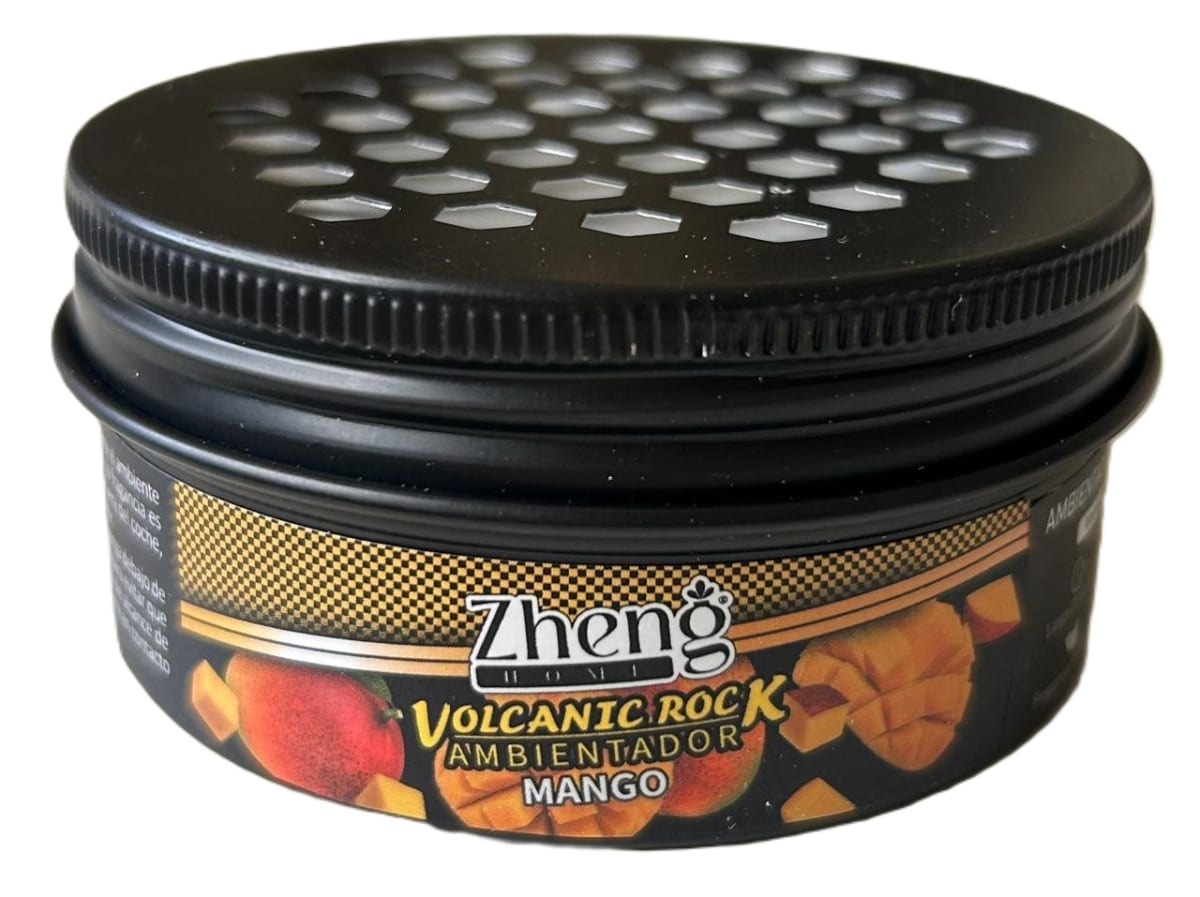 ZHENG ROCA VOLCÁNICA PERFUMADA PARA AUTOMÓVIL AROMA MANGO1