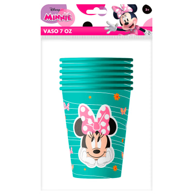 Vaso 7 oz Minnie Mouse Jr. por 6 und1